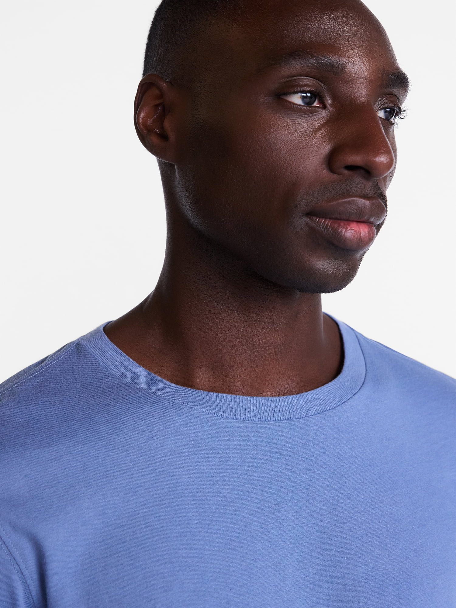 George Men's and Big Men's Cotton Crewneck Tee with Long Sleeves, Sizes XS-3XL, Big 2XB-6XB & Tall MT-4XLT