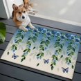 thumbnail image 4 of Rectangle Area Rug 2x3ft,Blossom Flower Country Foliage Washable Carpet Non-Slip Runner Accent Rugs Indoor Floor Mat for Bedroom Living Room Decor,Green Leaf Retro Linen, 4 of 9