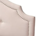 thumbnail image 3 of Baxton Studio Cora Tufted Velvet and Wood Full Headboard in Light Pink, 3 of 6