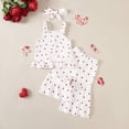 thumbnail image 6 of XZNPDUCQ Toddler Baby Girls Outfits Sets Short Sleeve T-Shirt Tops and Short Pants Kids Summer Casual Playwear Beach Outfits 18-24 Months,White, 6 of 9