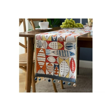 

Tablecloths Tassel Table Cloth Literature and Art Recangle Ployester Table Cover for Outdoor Picnic and Indoor