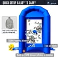 thumbnail image 5 of Inflatable Cash Cube Booth with Blower 8.2x5.2 x 5.2 ft Inflatable Money Grab Machine for Business Advertising Event Promotion(Bule), 5 of 9