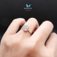 thumbnail image 2 of 2.00 Cts Cubic Zirconia / Sterling Silver 925 Ring / Rhodium plated Nickel-Free / MadDuckJewels RG1302 / Thailand Jewelry, 2 of 3