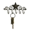 thumbnail image 1 of 1 X Key Rack Holder Star Wall Organizer Black, 1 of 1