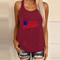 thumbnail image 2 of AnuirheiH American Flag Tank Tops for Women 4th of July Outfits Sleeveless Patriotic Shirts Women Sunflower Printing Round-Neck Sleeveless Shirt Casual Tank Tunic Tops Blouse, 2 of 5