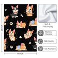 thumbnail image 3 of 2 Pcs Funny Kitchen Towels,Cartoon Corgi Dog and Footprints Microfiber Dish Towels,Kitchen Tea Towels,Kitchen Towel Set (18" X 26"), 3 of 3