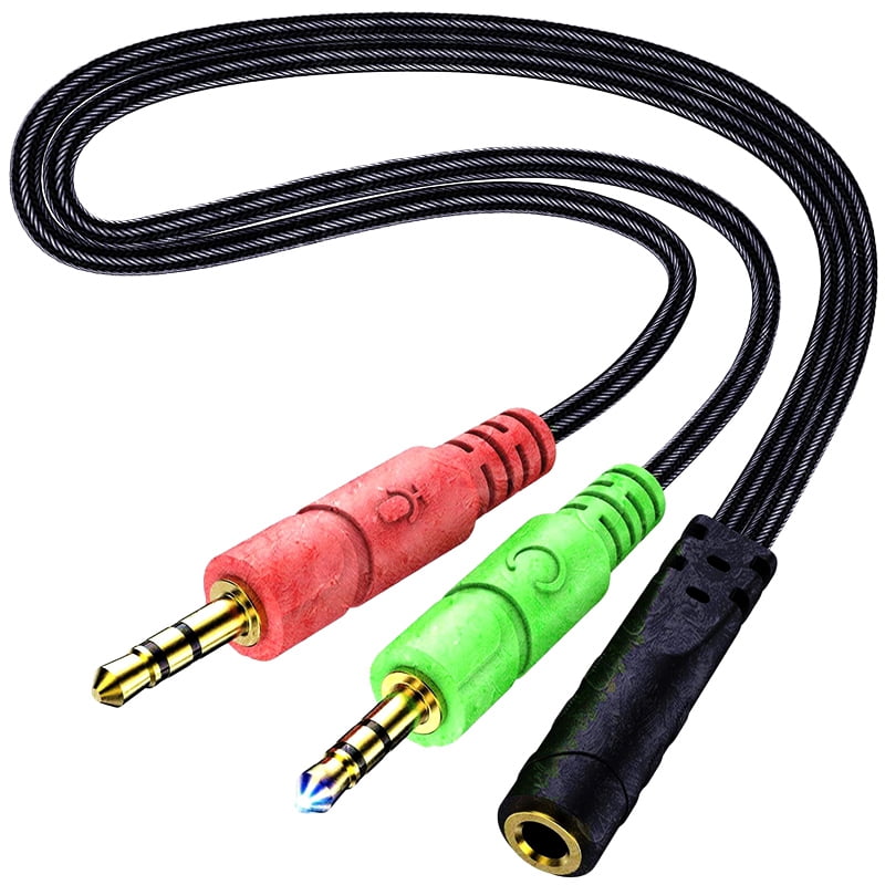 Buy Headphone Mic Splitter 3.5mm Mic 
