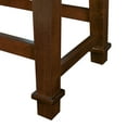 thumbnail image 6 of Linon Kennedy Backless Wood Counter Stool, 24" Seat Height, Dark Cherry Finish with Black Fabric, 6 of 11