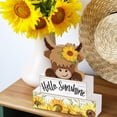 thumbnail image 4 of Set de decoración Burbell Summer, bandeja escalonada de madera con girasoles para ganado, 4 of 7
