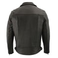 thumbnail image 2 of Milwaukee Leather MLM1520 Men's Pistol Pete Vented Black Leather Cruiser Jacket 2X-Large, 2 of 9