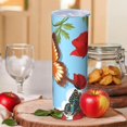 thumbnail image 2 of Butterfly 20 Oz Stainless Steel Skinny Tumbler – Vacuum Insulated Slim Travel Cup with Lid & Stainless Steel Straw, 360° Full Wrap Printed Tumbler for Home, Office & Outdoor Use, Spring, 2 of 6