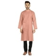 thumbnail image 1 of Atasi Indian Designer Kurta For Mens Party Wear Traditional Dress Solid Ethnic Long Shirt, 1 of 7