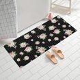 thumbnail image 2 of Pioneer Flower Floral Print Pattern Bathroom Rugs Mat, Non Slip Microfiber Bathroom Rug with Rubber Backing, Soft Mats for Bathroom Floor Tub Shower, 24"x60", 2 of 5