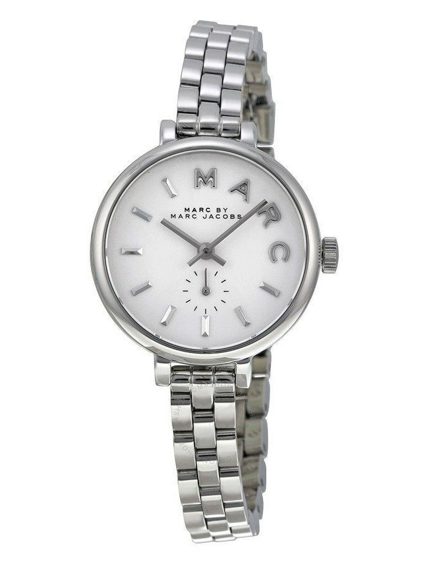 Marc by Marc Jacobs Gold Bracelet Watch with Crystal detailing and grey face Rectangular Case Bangle Watch | Anne Klein main image 4