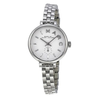 Marc Jacobs Silver Women\'s Watch with Crystal Accents Marc Jacobs Watch Women 30mm White Dial Silver Tone Square  main image 3