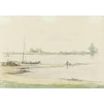 thumbnail image 3 of Louis Chantal 24x18 Black Modern Framed Museum Art Print Titled - Rhine Near Arnhem (1892), 3 of 5