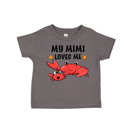 

Inktastic My Mimi Loves Me- Cute Crab Family Gift Toddler Boy or Toddler Girl T-Shirt