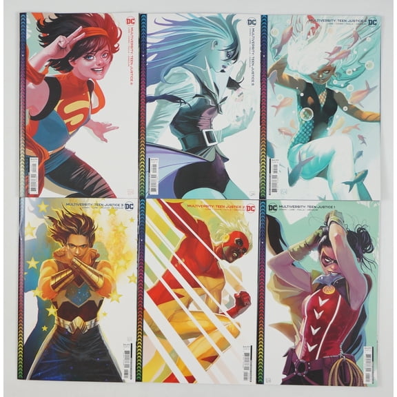 Multiversity: Teen Justice #1-6 VF/NM complete series Stephanie Hans variants ; DC (AA87)