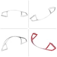 thumbnail image 1 of Marco de volante, embellecedor para volante de coche, color plateado para Mercedes Benz E W213 C W205 GLC X253 Embellecedor para volante Spptty decoración del coche, 1 of 6