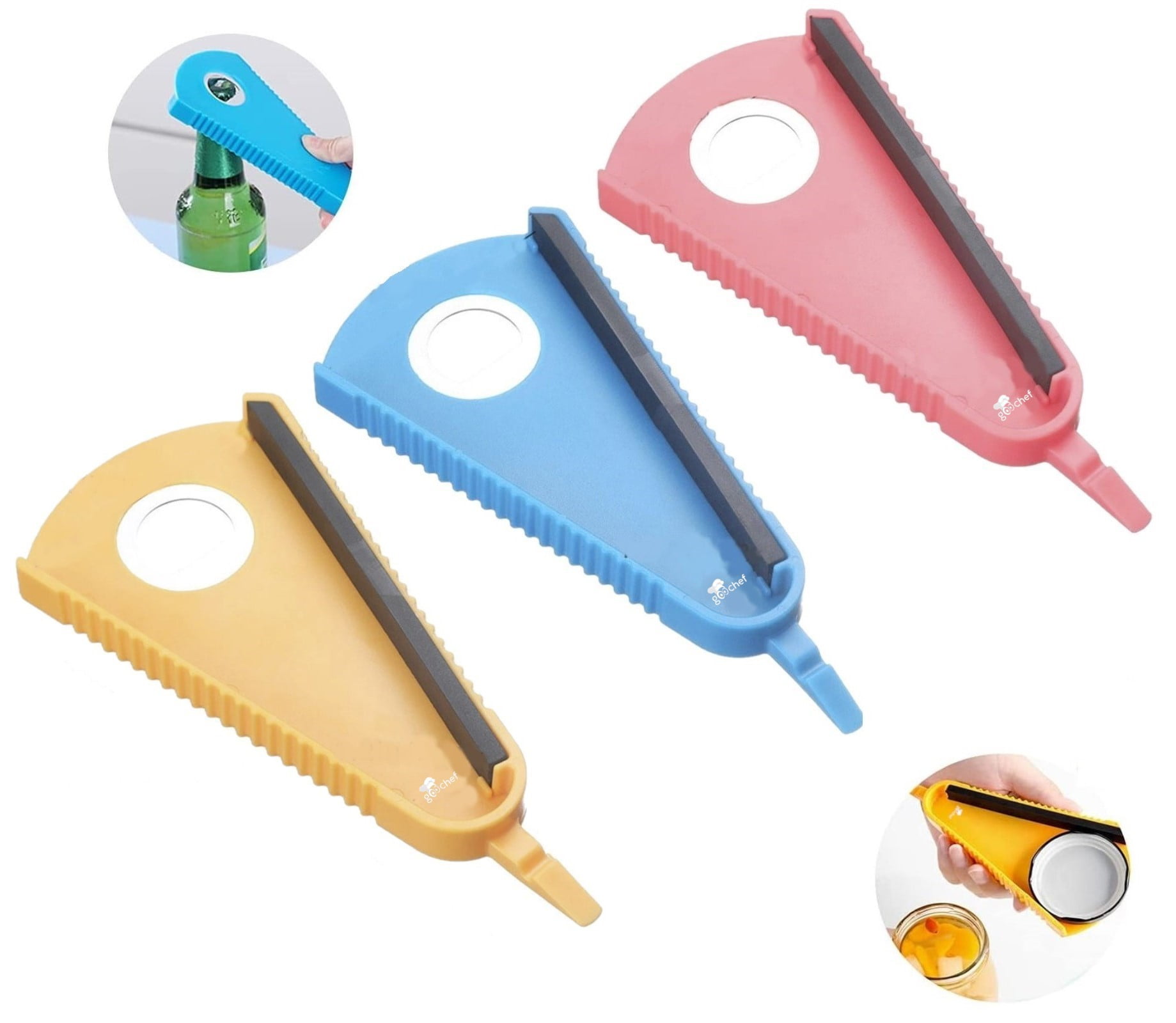 Easy Jar Opener - 4-in-1 Rubber Grip Tool for Quick Lid Removal – Grow Your  Pantry