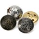 thumbnail image 3 of Botones decorativos de metal retro para traje o abrigo, cierre de costura, juego de 12, dorado, dorado, 15 mm, 3 of 4
