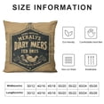 thumbnail image 5 of GOSMITH  Throw Pillow Case Vintage Burlap Feed Sack Square Cushion Cover Standard Pillowcase for Men Women Home Decorative Sofa Armchair Bedroom Livingroom, 5 of 5
