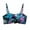 01-Multicolour814, variant on Square Neck Swim Bra for Women Tropical Summer Pool Bikini Bustiers