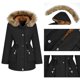 thumbnail image 3 of Chaquetas y abrigos casuales con capucha de manga larga para mujer, chaqueta impermeable de color sólido, con capucha para exteriores, cortavientos, holgada, con bolsillo, blusa de poliéster para muje, 3 of 8