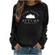 thumbnail image 1 of Sudadera Para Mujer, Tops de Otoño de Acción de Gracias, Camiseta Holgada Estampada A La Moda, Blusa de Manga Larga, Tops Casuales de Cuello Redondo Odeerbi ODB183356, 1 of 5