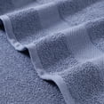 thumbnail image 4 of Modern Threads Pax Jacquard 6-Piece Adult Cotton Bath Towel Set, Denim, 4 of 6