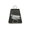 thumbnail image 3 of Tray with Metal and Ring Handles, Black and Silver- Saltoro Sherpi, 3 of 5