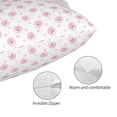 thumbnail image 5 of Salouo Animal Pink Color Paw Pattern Pillow Cases,1PC Pillow Covers with Envelope Closure Decorative Pillow Case for Bed Couch,Pillows Not Included-20"x30", 5 of 6