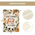 thumbnail image 5 of SM-XLHN Give Thanks to The Lord For He Is Good House Flag 28 x 40 Inch Double Sided, Fall Thanksgiving Harvest Holiday Yard Outdoor Decorative Flag, 5 of 6