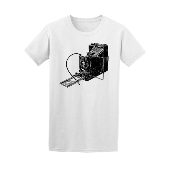 Cool Vintage Antique Camera T-Shirt Men -Image by Shutterstock, Male XX-Large