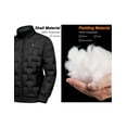 thumbnail image 7 of Little Donkey Andy Men's Puffer Warm Jacket Windproof Winter Coat with Recycled Insulation Black XXL, 7 of 7