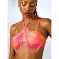thumbnail image 4 of Hot Girl Summer by Megan Thee Stallion Women's Chicas Fringe Bikini Top, Sizes XS-XXL, 4 of 6