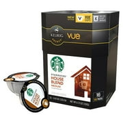 Starbucks House Blend Medium Ground Coffee VUE Packs, 16 count