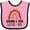 Pink and Black, variant on Inktastic Grammy and Papa Love Me Granddaughter Rainbow Girls Baby Bib