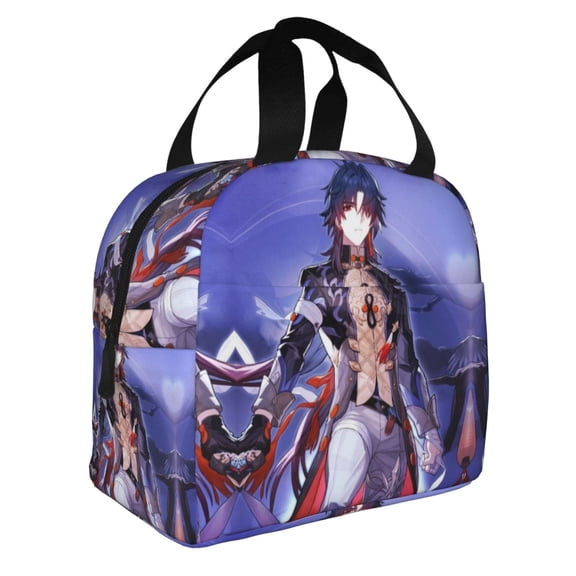 Honkai Star Rail Lunch Bag Insulated Lunch Box Reusable Cooler Cartoon Lunch Tote Bag Picnic Travel Office