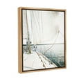 thumbnail image 4 of Stupell Industries Nautical Boat Mast View Transportation Photography Brown Floater Framed Canvas Art Print Wall Art, 25 x 31, 4 of 10