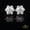 Yellow, variant on King of Bling's Men's/Womens 925 Silver White 1.50ct VVS 'D' Moissanite Hexagon Stud Earrings