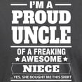 thumbnail image 3 of CafePress - I'm A Proud Uncle Of A Freaking Awesome Niece T Sh - Mens Comfort Colors Shirt, 3 of 5