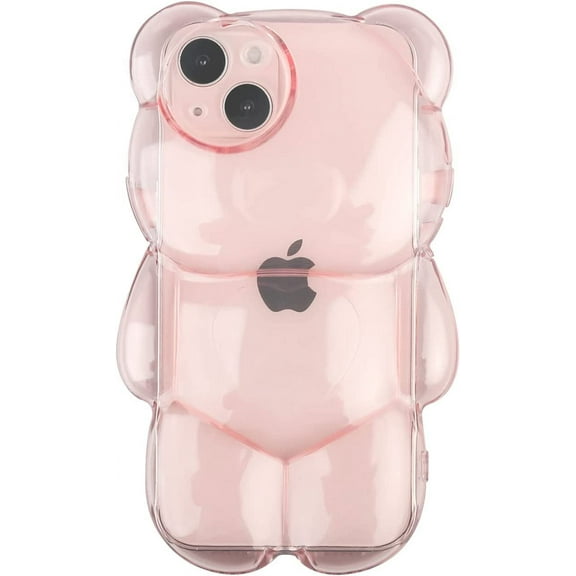 Butterfly Phone Case Compatible with iPhone 13/14, Luxury Glitter Cute 3D Hollow Clear Black Electroplate Butterfly Phone Cover with Hold Stand