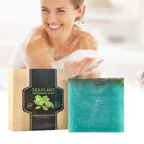 SDOHIG Bath Bar Soap, Handmade Tea Plant Soap, Rich Lather for Deep Clean, Gently Removes Grease Dirt, Natural Refreshing, Suitable for All Skin Types
