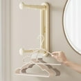 thumbnail image 1 of Feltree Clothes Hanger Storage Artifact Retractable Punch Wall Mounted Clothes Hanger Storage Rack Multi Purpose Stable Storage Rack, 1 of 8