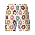 thumbnail image 4 of Lsque Mens Swim Trunks Colorful Donuts Pattern - Bathing Suit Compression Liner - Beach Swim Shorts Swimwear - (S-3XL) - Stretch Quick Dry -Large, 4 of 9