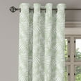 thumbnail image 2 of Ambesonne Leaves Grommet Curtain, Green Aloha Leaf Botanical, 50"x72", Pastel Green White, 2 of 5