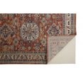 thumbnail image 2 of 5' X 8' Red Orange And Ivory Floral Stain Resistant Area Rug, 2 of 4