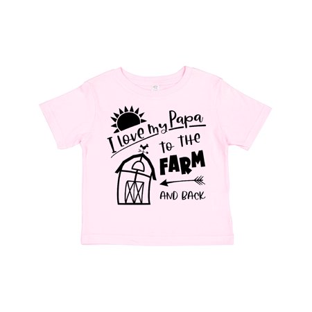 

Inktastic I Love My Papa to the Farm and Back Barn Design Gift Toddler Boy or Toddler Girl T-Shirt