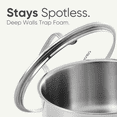 thumbnail image 5 of Carote 19-Piece Tri-Ply Stainless Steel Cookware Set, Induction Compatible and Oven Safe, Silver Handle, 5 of 8